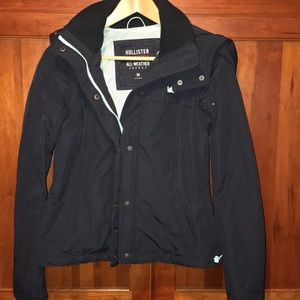 Hollister Navy All-Weather Jacket